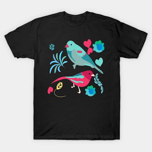 Two Birds T-Shirt by Mehwish